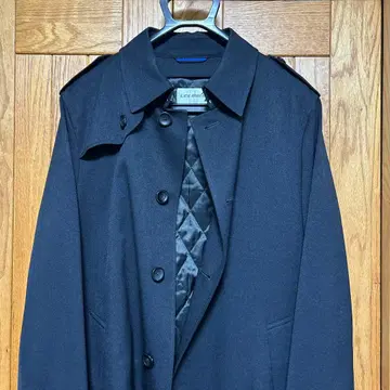 네이비 트렌치코트 허리 벨트 포함