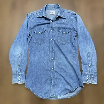 70s Wrangler 데님 셔츠 USA제