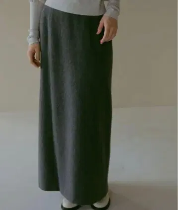 [택 포함 새상품] CASA FLINE 하이웨스트 울 롱 스커트