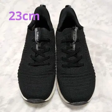 블랙 니트 스니커즈 FLATLIGHT