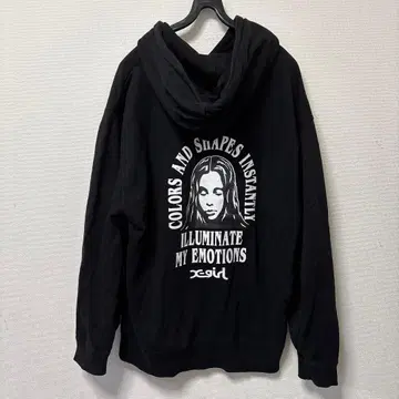 X-girl 블랙 후드티