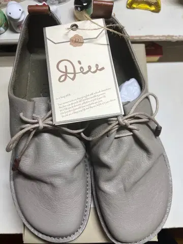 Diee 그레이 가죽 로퍼