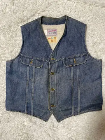 70년대 Lee STORM RIDER Lee 보아 안감 데님 베스트