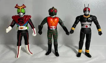 당시물 가면라이더 소프트 비닐 3점