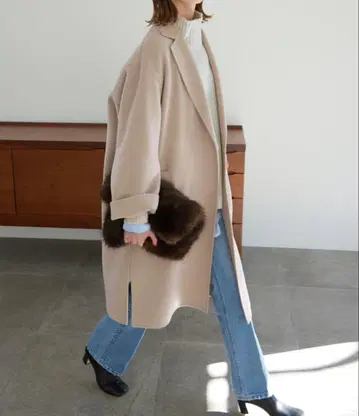 SLOBE IENA 해밀턴 베이지 롱 코트