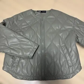 ZARA 퀼팅 집업 자켓 M