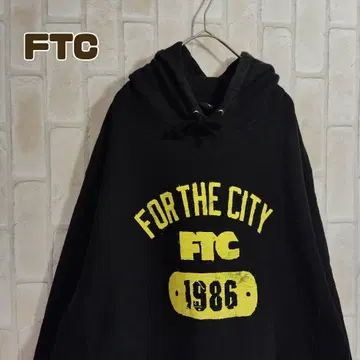 FTC 후드티 풀오버 칼리지 블랙 레어 디자인
