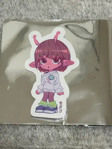 밀키 웨이 치하루 스티커 클리어 카드