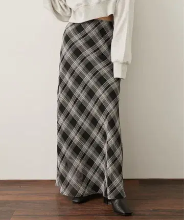 [Aunt Marie's] 체크 내로우 스커트