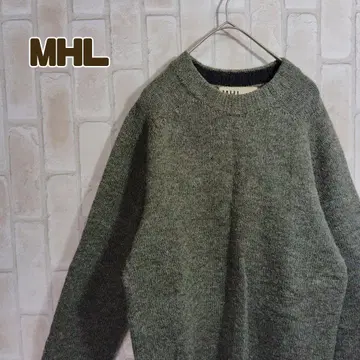 MHL 니트 스웨터 모 울