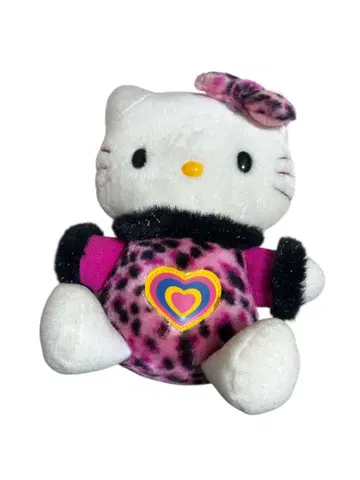 헬로키티 레오파드 무늬 봉제 인형