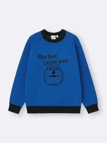 GU x 스 오버사이즈 니트 풀오버 퍼펫 스