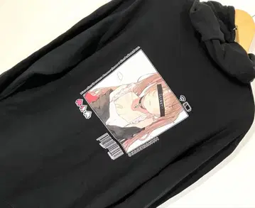 하무네즈코 후드티 천사 양면ver. 블랙 XXL