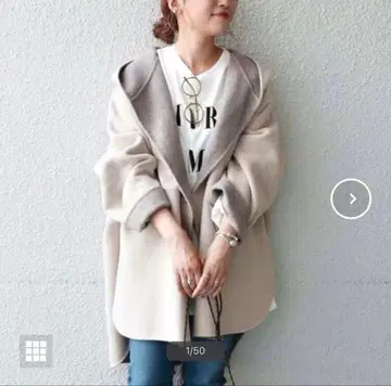 SHIPS any 리버 후데트 미디 코트