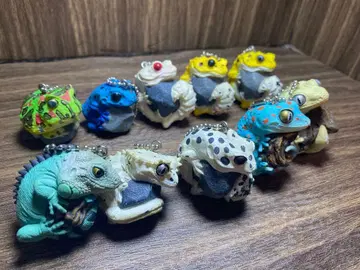 레오파드게코 마스코트 체인 공 파충류 양서류 개구리