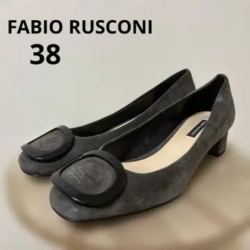 FABIO RUSCONI 파비오 리스꼬니 38 스웨이드 펌프스 힐