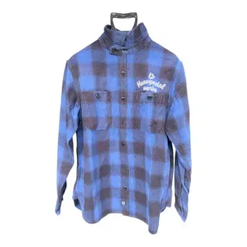 Heavy Metal Works 플란넬 셔츠 파랑 블랙 체크