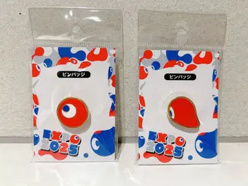 오사카 간사이 만박 EXPO 2025 코먀쿠 코먀쿠 핀 배지 2개 세트