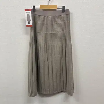 YOICHEU 플리츠 니트 스커트 베이지 M/L 안감 있음