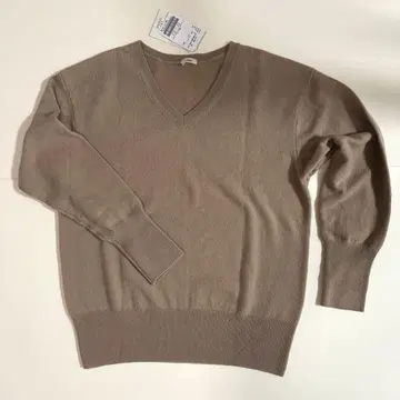 IENA 캐시미어 V넥 니트 베이지 미사용 새상품