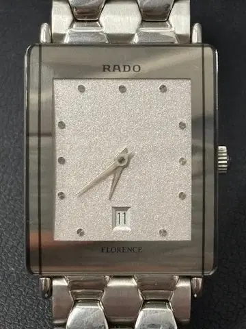 RADO 라도 FLORENCE 플로렌스 데이트 스퀘어 실버