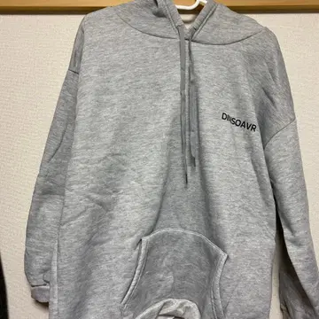 그레이 후드 부착 후드 맨투맨