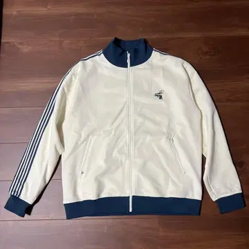 살롱 하뮤 크림색 트랙 자켓 L