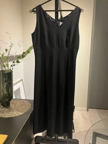 NATURAL BEAUTY BASIC 슬리브리스 롱 원피스 블랙 L