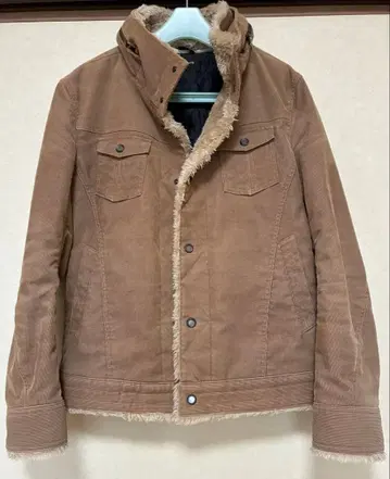 HIDEAWAYS 플리스 부착 코듀로이 자켓