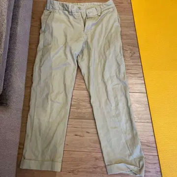 빌즈 카키 라이트 베이지 치노 팬츠 100% 코튼 스트레이트 레그