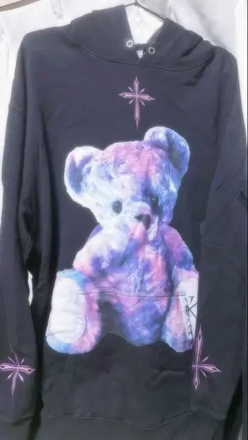 TRAVAS TOKYO 곰 디자인 풀오버 후드티