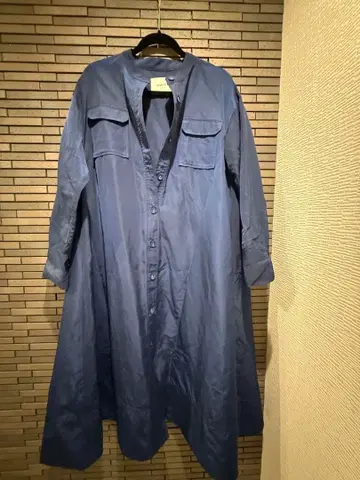 MACHATT 네이비 긴팔 셔츠 원피스 F