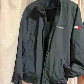 TOMMY HILFIGER 블랙 나일론 자켓