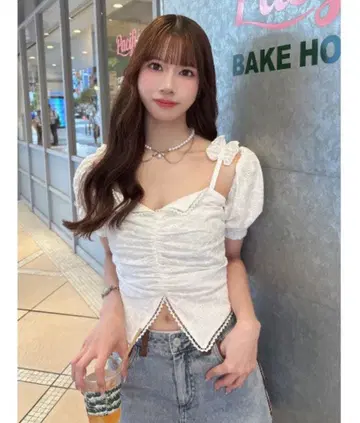 [ Darich ] 퍼프숄더 볼레로 앙상블