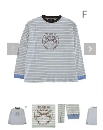 고양이 다얀 배색 리브 티셔츠 F 혼와카 소라 와치필드