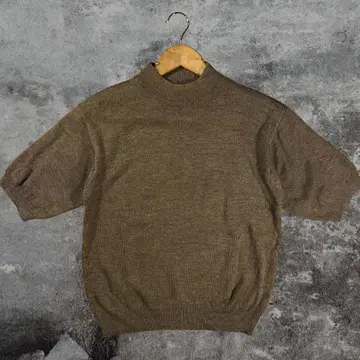 상의 반팔 T셔츠 하이넥 니트 여성용 남성용 가을 겨울