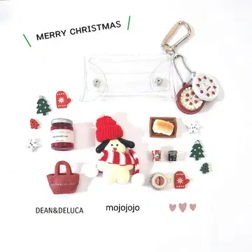 가챠 파우치용 부품 묶음 판매 Xmas ver. mojojojo 외