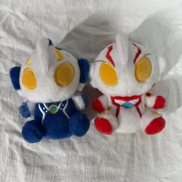 울트라맨 메비우스 울트라맨 히카리 폭신폭신 앉은 봉제 인형 세트