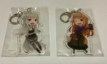 늑대와 향신료 늑대와 양피지전 아크릴 키링 2개 세트