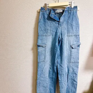 GOGO JEANS 라이트 블루 카고 팬츠