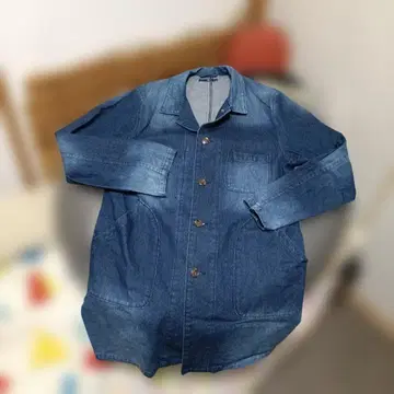 TESS USED 가공 데님 스텐카라 코트