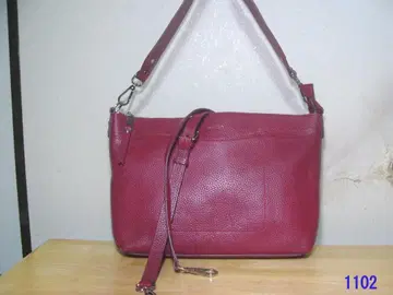 발코스 숄더백 천연 가죽 2WAY 빨간색 계열