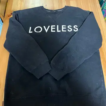 LOVELESS 블랙 맨투맨 L 사이즈