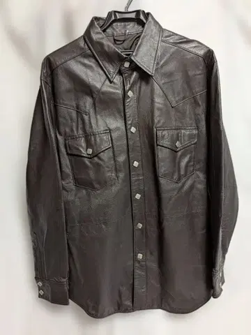 돈피 가죽 셔츠