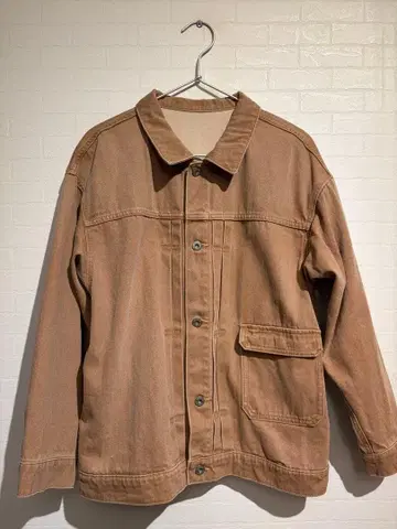 베이지 데님 자켓