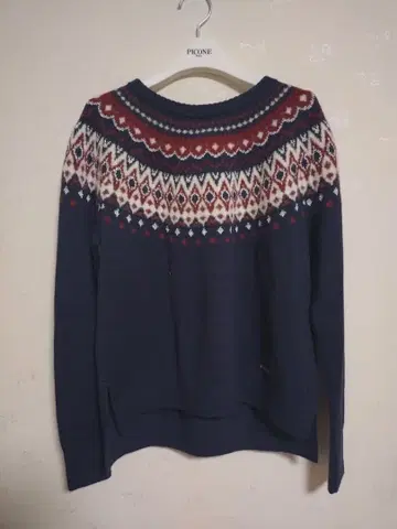 블루 레이블 네이비 스웨터