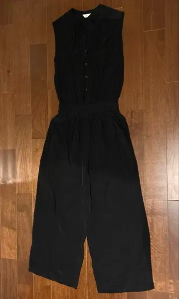 블랙 슬리브리스 올인원 36 사이즈