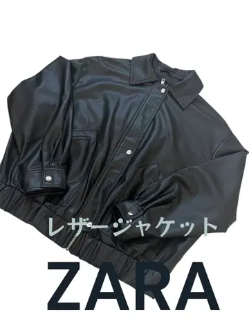 ZARA 블랙 가죽 자켓