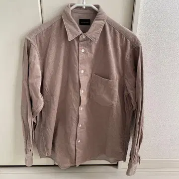 그린 레이블 릴랙싱 긴팔 셔츠 코듀로이 베이지