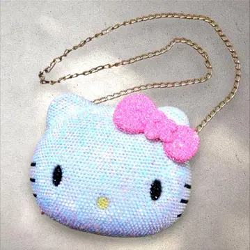 키티 키라키라 큐빅 숄더백